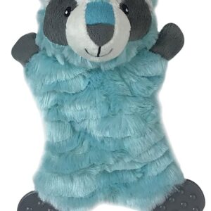 Pet Park Blvd US2206 13 Dog Toy, Flatties Raccoon, Multi-Color