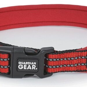 Guardian Gear ZA0006 16 83 Dog Collar, O-Ring Link, 16 to 83 in L Collar, Nylon, True Red