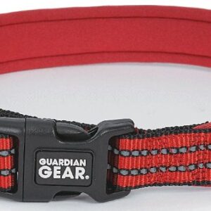 Guardian Gear ZA0006 20 83 Dog Collar, O-Ring Link, 20 to 83 in L Collar, Nylon, True Red