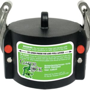 Green Leaf GLP 150 CAP Cam Lever Coupling, 1-1/2 in, Male, Polypropylene, For: Male Adapter