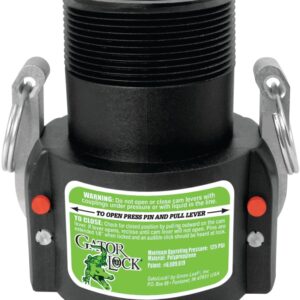 Green Leaf GLP 200 B Cam Lever Coupling, 2 in, Female x MNPT, Glass Filled Polypropylene