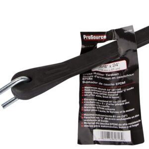 ProSource FH64088-1 Tie-Down, 3/4 in W, 24 in L, EPDM Rubber, S-Hook End Fitting, Steel End Fitting