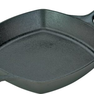 Lodge L8SQ3 Seasoned Skillet, 10-1/2 in Dia, Iron, Black