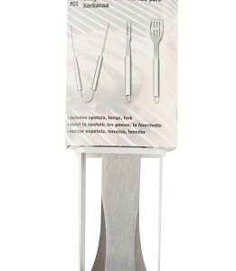 Omaha BBQ0828 BBQ Tool Set, Steel, Stainless Steel