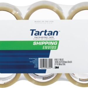 Scotch 3710-6/3710 Sealing Tape, 50 m L, 48 mm W, Polypropylene Backing, Clear