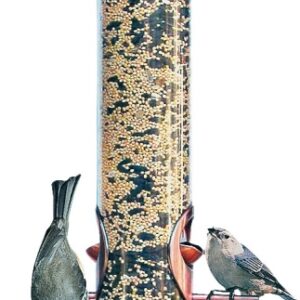 Perky-Pet 385-2 Wild Bird Feeder, 17 in H, Copper, 1.8 lb, Plastic, Clear, Antique Copper, Hanging/Pole Mounting