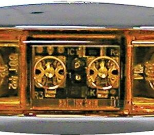 PM V168XA LED Light, 9/16 V, 2-Lamp, LED Lamp, Amber Lamp