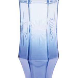 Perky-Pet 8129-2 Bird Feeder, Sapphire Starburst Vintage, 16 oz, 4 -Port/Perch, Glass, Blue, 8-1/2 in H