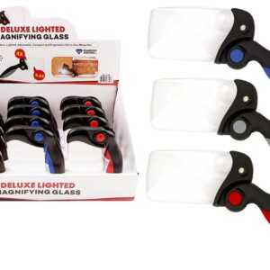 Diamond Visions 08-3790 Lighted Magnifying Glass, Rectangular Mirror, 2.5X, 5X Magnification