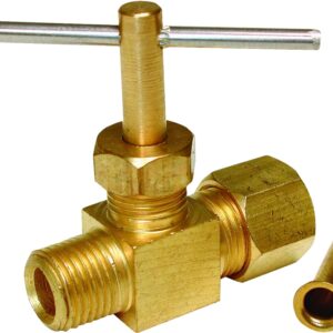 Dial 9421 Needle Valve, Straight, Brass, For: Evaporative Cooler Purge Systems