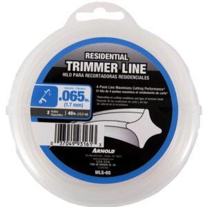 Arnold WLS-65 Trimmer Line, 0.065 in Dia, 40 ft L, Nylon