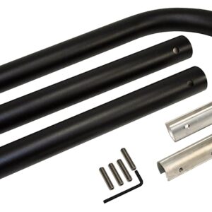 Mighty Mule FM100 Keypad/Intercom Post, Aluminum, Black, Anodized