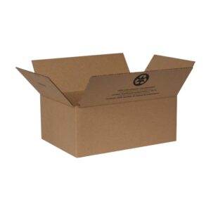 Duck 394526 Corrugated Box, 8 in L, 11-3/4 in W, 32 lb, Cardboard, Brown