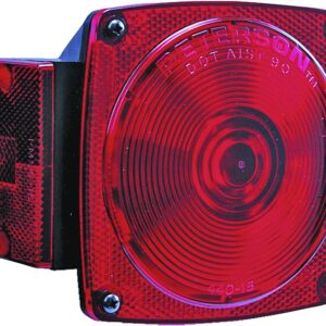PM V440L Tail Light, Red/White Lamp