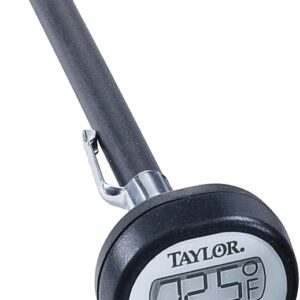 Taylor 9840 Thermometer,-58 to 302 deg F, LCD Display, Red