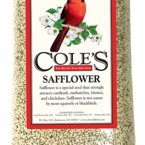 Cole's SA05 Straight Bird Seed, 5 lb Bag, Ingredients: 100% Safflower