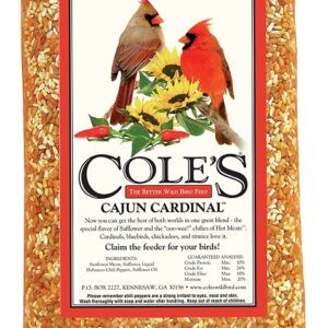 Cole's Cajun Cardinal Blend CB20 Blended Bird Seed, 20 lb Bag