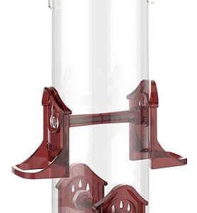 Stokes Select 38032 Bird Feeder, 18 in H, 2.5 qt, Polycarbonate, Red/Yellow, Hanging Mounting