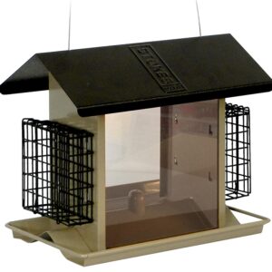 Stokes Select 38111 Large Bird Hopper Feeder, 8 lb, Metal/Plexiglas, 10.9 in H