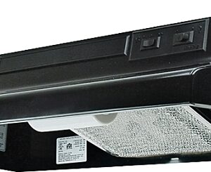 Air King Advantage AV Series AV1366 Range Hood, 180 cfm, 2 Fan, 36 in W, 12 in D, 6 in H, Steel, Black