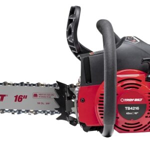 Troy-Bilt 41AY4216766 Chainsaw, Gas, 42 cc Engine Displacement, 2-Stroke, Air Cooled, Full Crank Engine, 16 in L Bar