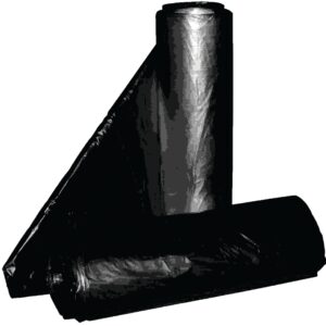 ALUF Plastics RCT-45X Royal Crown Top Liner, 45 gal, Black, 40 x 46 in, Metalocene Blend, 40 in L