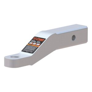 Curt 45360 Ball Mount, 8-1/2 in L, 2 in Drop, 1 in Rise, Class 3 Hitch, 1 in Dia Hitch Ball, Aluminum