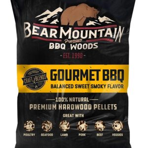 Bear Mountain Craft Blends FK90 Series BBQ Pellet, Gourmet, 20 in L, Wood, 20 lb Bag