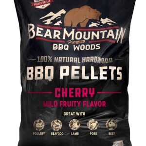 Bear Mountain FK13 Series BBQ Pellet, Cherry, 20 in L, Hardwood, 20 lb Bag