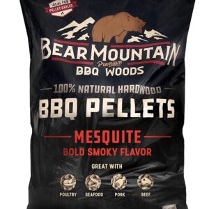 Bear Mountain FK17 Series BBQ Pellet, Mesquite, 20 in L, Hardwood, 20 lb Bag