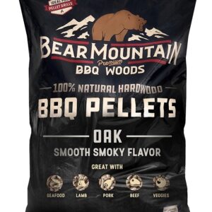 Bear Mountain FK18 Series BBQ Pellet, Oak, 20 in L, Hardwood, 20 lb Bag