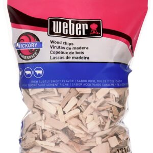 Weber 17143 Series Smoking Chips, Hickory, Wood, 192 cu-in Bag
