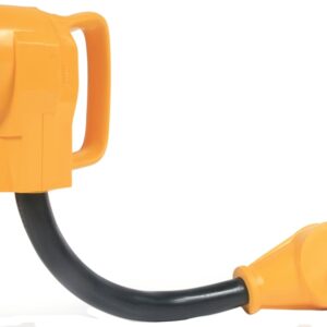 Camco USA 55163 Dogbone Adapter, 30 A Female, 15 A Male, 125 V, Male, Female