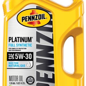 Pennzoil 550046126 Motor Oil, 5 qt Bottle, 5W-30, 1/PK