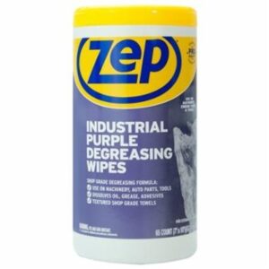 Zep ZUINDPRPL65 Heavy-Duty Degreasing Wipes, Ether-Like