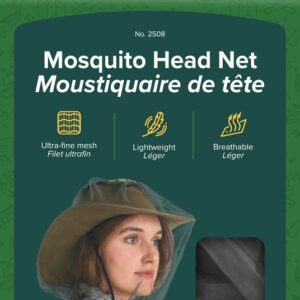 Coghlan's 2508 Mosquito Head Net, Breathable, Lightweight, Portable, Polyester