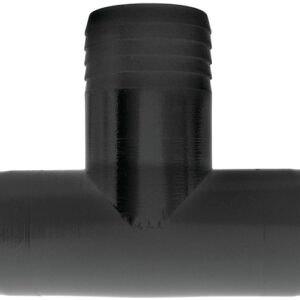 Green Leaf T100P Hose Adapter Tee, 1 in, Hose Barb, Polypropylene, Black
