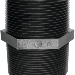 Green Leaf M 2004 P Pipe Nipple, 2 x 4 in, MNPT, Black