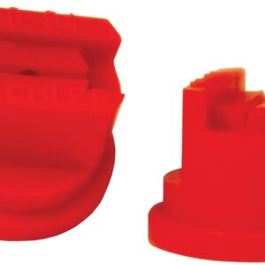 Green Leaf ST8004 Spray Nozzle, Standard Flat, Polyoxymethylene, Red, For: Y8253048 Series 8 mm Cap