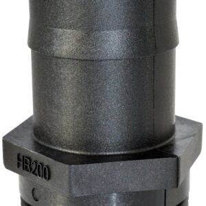 Green Leaf CN300P Heavy-Duty Nipple, 3 x 3 in, MNPT x Barb, Polypropylene