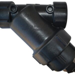 Banjo LS200-50 Y-Strainer, 4-5/8 in Dia, 9-29/32 in L, 7-3/16 in W, 50 Mesh, Poly Ribbed with Stainless Steel