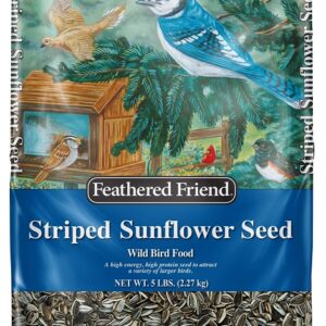 Feathered Friend 14467 Striped Sunflower Seed, 5 lb Bag