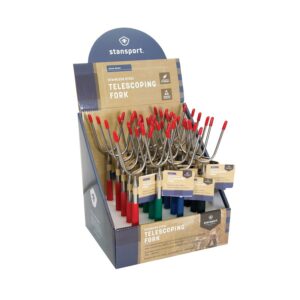 Stansport 334-5 Telescoping Fork, Stainless Steel, 9-1/2 in OAL