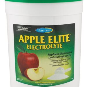 Farnam Elite 81110 Electrolyte Horse Supplement, Powder, Apple, 5 lb