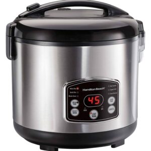 Hamilton Beach 37548 Rice/Hot Cereal Cooker, 2 to 14 cup Capacity, 11.06 in L