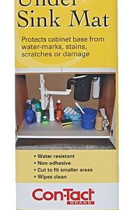 Con-Tact KTCH-CUSM02-06 Non-Adhesive Woven Undersink Mat, Graphite