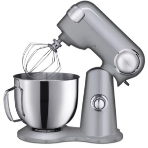 Cuisinart PRECISION MASTER Series SM-50BC Stand Mixer, 5.5 qt Bowl, 500 W, Stainless Steel Bowl, Knob Control, Metal
