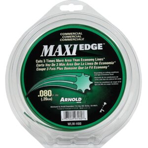 Arnold Maxi Edge Series WLM-H80 Trimmer Line, 0.080 in Dia, 140 ft L, Polymer, Green