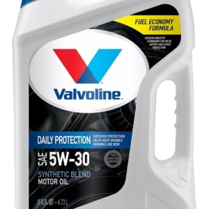 Valvoline Daily Protection 881159 Synthetic Blend Motor Oil, 5W-30, 5 qt, Jug