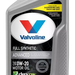 Valvoline VV916 Advanced Full Synthetic Motor Oil, 0W-20, 1 qt, Bottle
